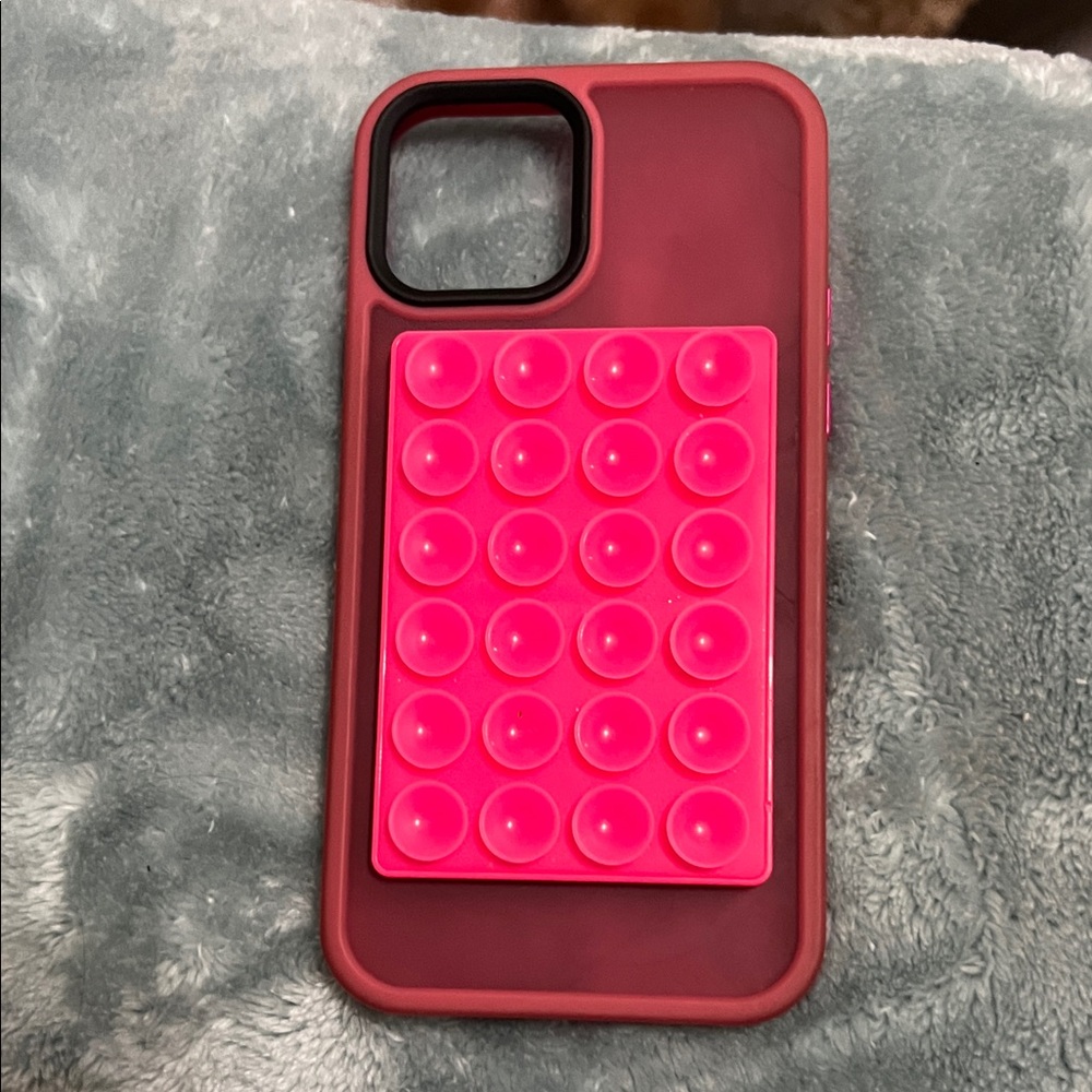 Pop Bubble Phone Case - Pink and Black